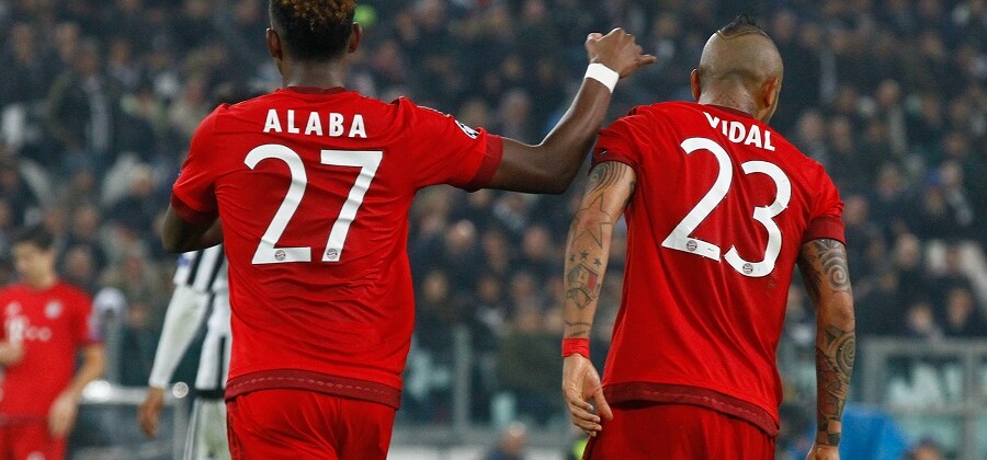 Alaba i Vidal czyli plecy Lewego Fot. Grzegorz Wajda